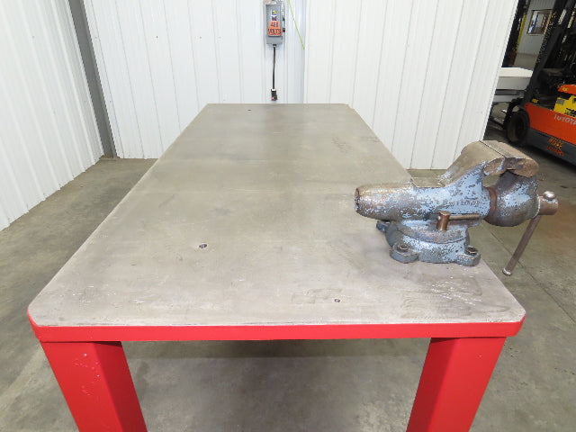 1-3/8" Thick Top Steel Welding Layout Table Work Bench 78"x37"x36" Wilton Vise