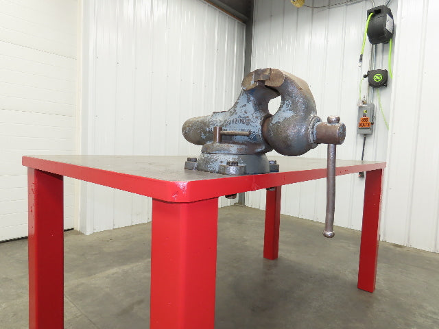 1-3/8" Thick Top Steel Welding Layout Table Work Bench 78"x37"x36" Wilton Vise
