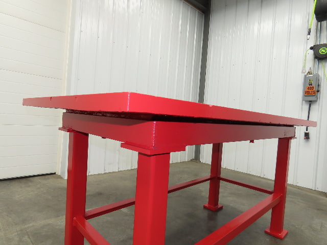 Vintage Precision Steel Welding Layout Table 70x34" Cast Iron 1-3/8" Thick Top
