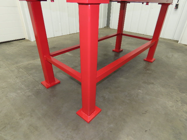 Vintage Precision Steel Welding Layout Table 70x34" Cast Iron 1-3/8" Thick Top