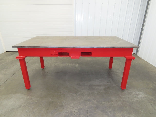 1" Thick Top Steel Welding Layout Table Work Bench 84"x42"x37" Cast Iron