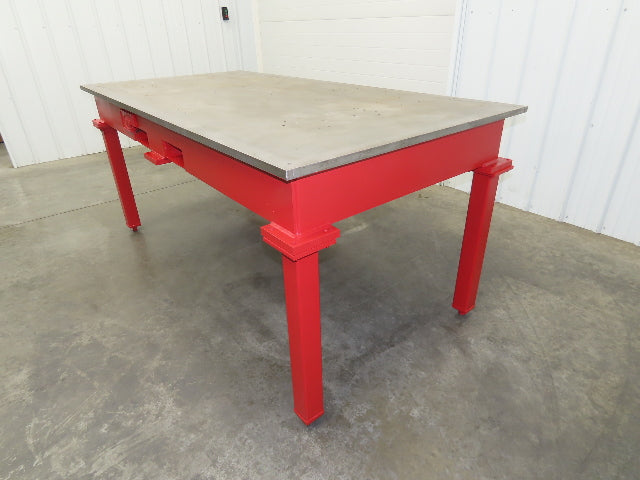 1" Thick Top Steel Welding Layout Table Work Bench 84"x42"x37" Cast Iron