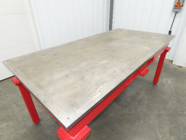 1" Thick Top Steel Welding Layout Table Work Bench 84"x42"x37" Cast Iron