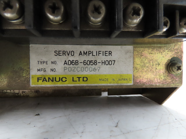 Fanuc A06B-6058-H007 Robot Servo Amplifier Module Motor Controller Unit