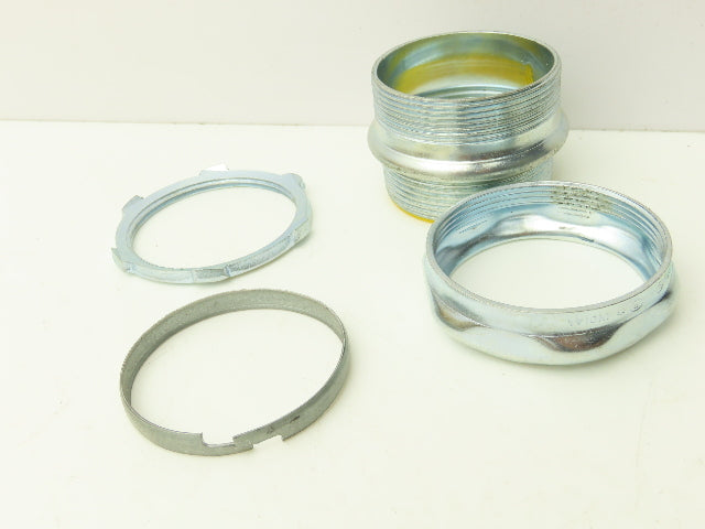 Raco 2918 2" EMT Compression Type Connector Insulated Throat Steel Lot of 37