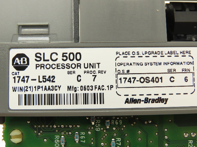 Allen Bradley 1747-L542 SLC 5/04 Processor Unit Ser C 1747-OS401 Ser C FRN 6