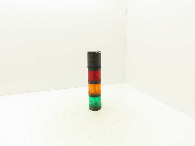 Allen Bradley LED Stack Light Green Yellow Red w/ Sound Module Cap and Base