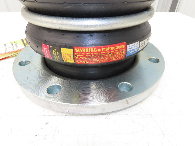 Proco 242-C 8"x 10"L Rubber Expansion Joint Type NN #150 Flanged Double-Sphere