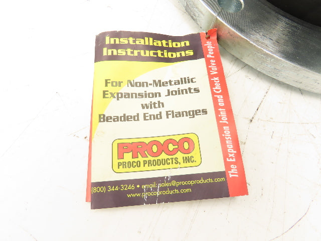 Proco 242-C 8"x 10"L Rubber Expansion Joint Type NN #150 Flanged Double-Sphere