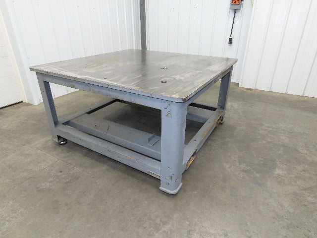 15/16" Steel Top Machine Base Welding Table Work Bench 54x54x28-3/4"