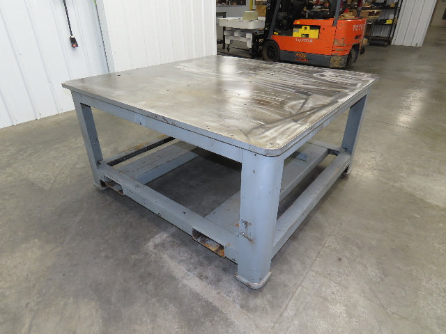 15/16" Steel Top Machine Base Welding Table Work Bench 54x54x28-3/4"