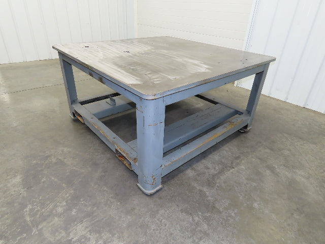 15/16" Steel Top Machine Base Welding Table Work Bench 54x54x28-3/4"