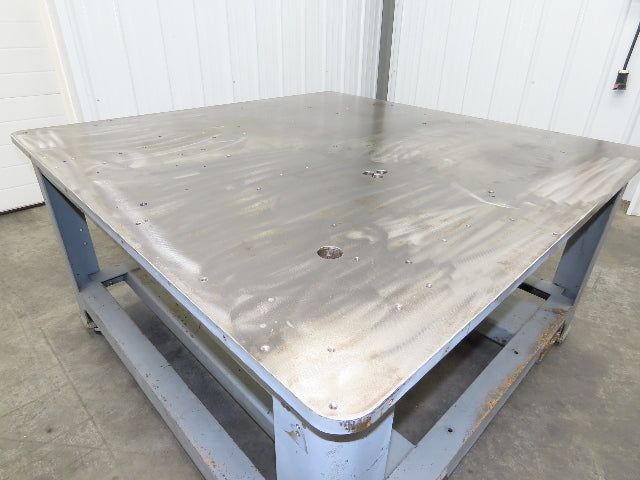 15/16" Steel Top Machine Base Welding Table Work Bench 54x54x28-3/4"