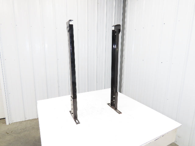 Single Conveyor Leg Stationary Floor Support 35"-40-1/2"Adj H Black Lot of 2