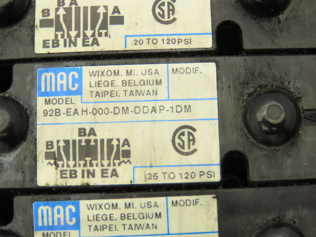 MAC MAConnect 10-Station Solenoid Valve Serial Manifold DeviceNet 24VDC 92B