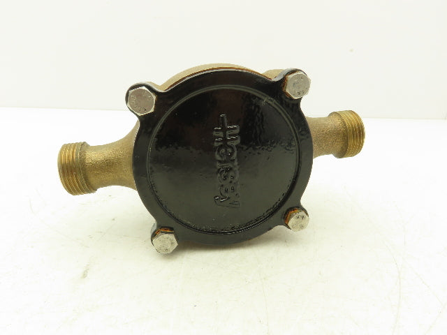 Hersey 430 Water Meter 5/8" Inlet & Outlet Bronze Body Gallons