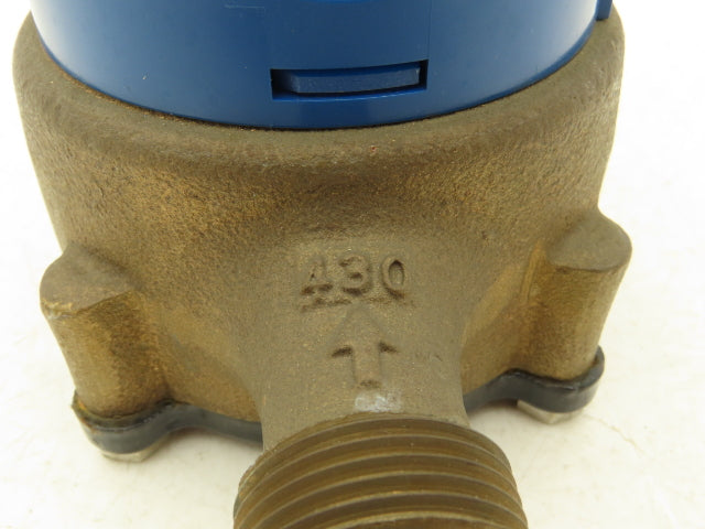Hersey 430 Water Meter 5/8" Inlet & Outlet Bronze Body Gallons