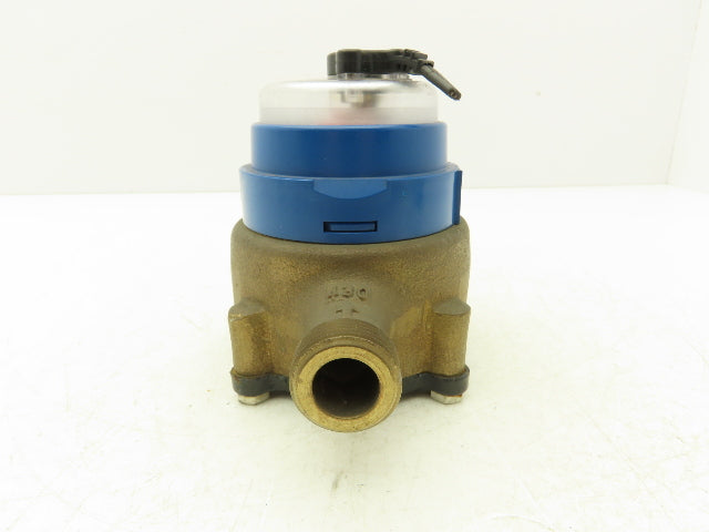 Hersey 430 Water Meter 5/8" Inlet & Outlet Bronze Body Gallons