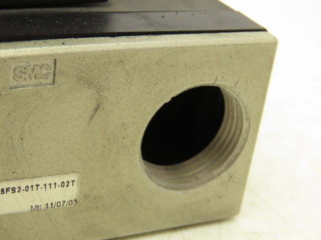SMC NVV5FS2-01T-111-02T 11-Station Pneumatic Solenoid Valve Manifold Assembly