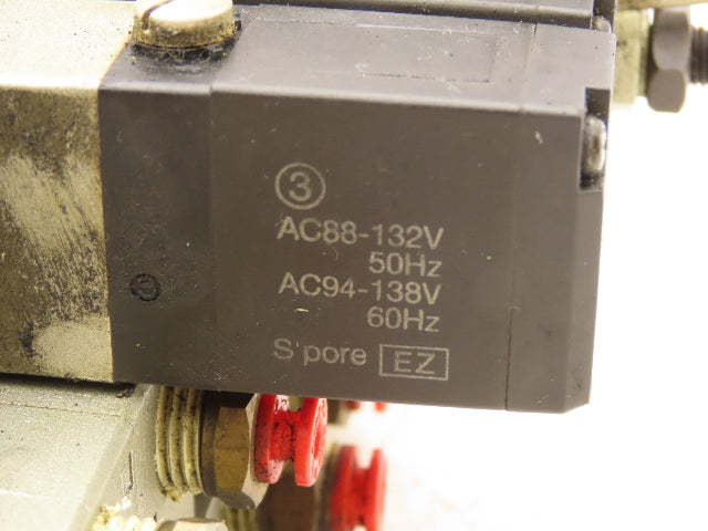 SMC NVV5FS2-01T-111-02T 11-Station Pneumatic Solenoid Valve Manifold Assembly
