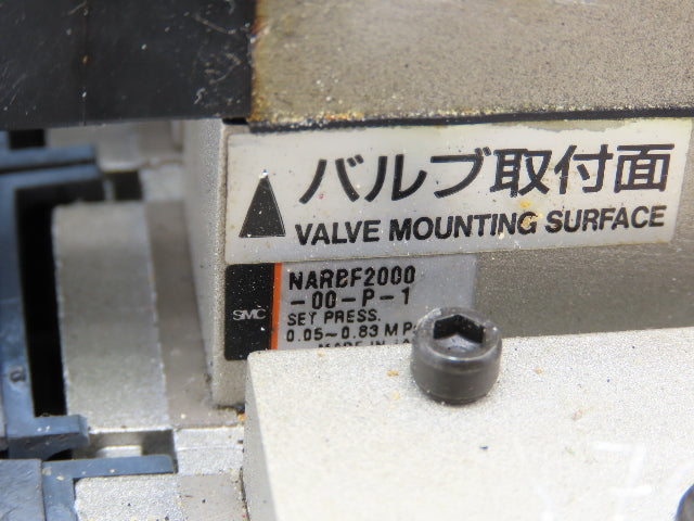 SMC NVV5FS201T07102T Pneumatic 7-Station Solenoid Valve Manifold Assembly 24VDC