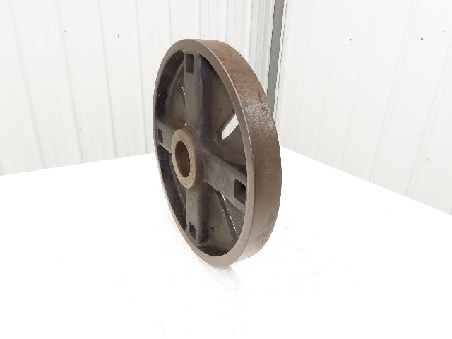 Slotted Lathe Drive Face Plate Cast Iron 2-1/2-6 Direct Screw 16" OD 8 Slot