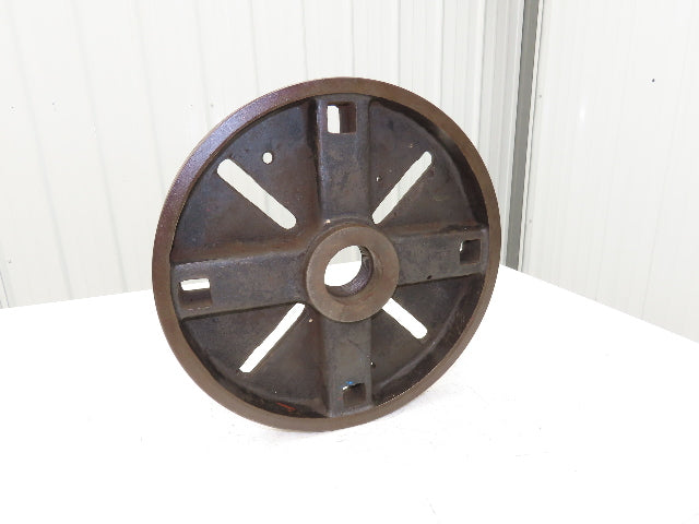 Slotted Lathe Drive Face Plate Cast Iron 2-1/2-6 Direct Screw 16" OD 8 Slot