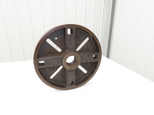 Slotted Lathe Drive Face Plate Cast Iron 2-1/2-6 Direct Screw 16" OD 8 Slot