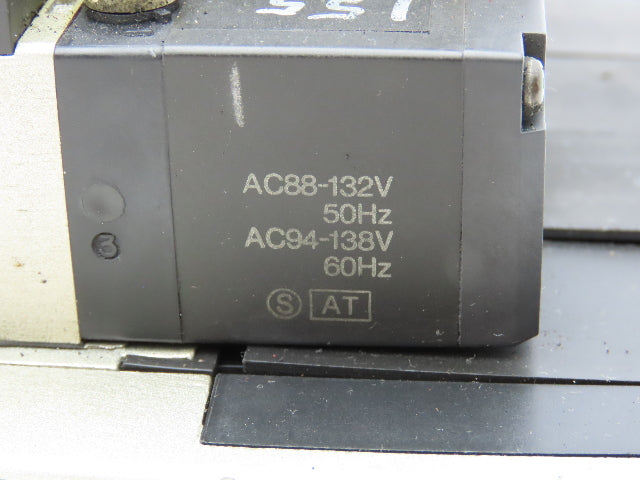 SMC NVV5FS2-01T-071-02T 7-Station Pneumatic Solenoid Valve Manifold Assembly