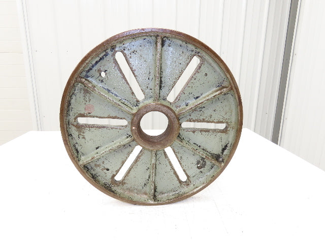 Slotted Lathe Drive Face Plate Cast Iron 2-3/4-5 Direct Screw 16" OD 6 Slot