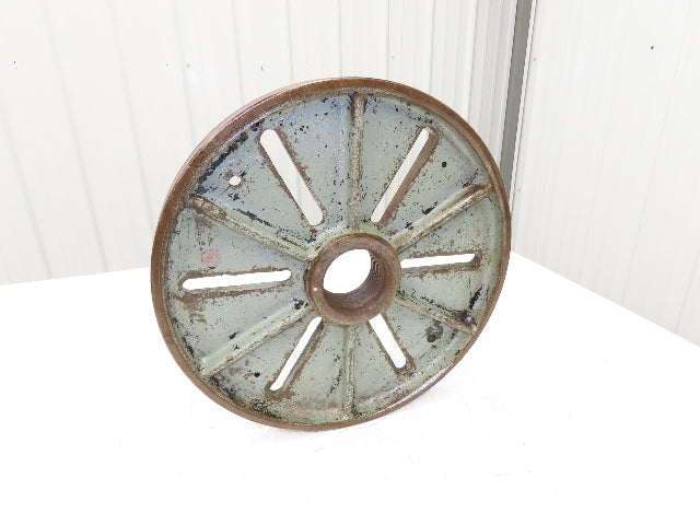 Slotted Lathe Drive Face Plate Cast Iron 2-3/4-5 Direct Screw 16" OD 6 Slot