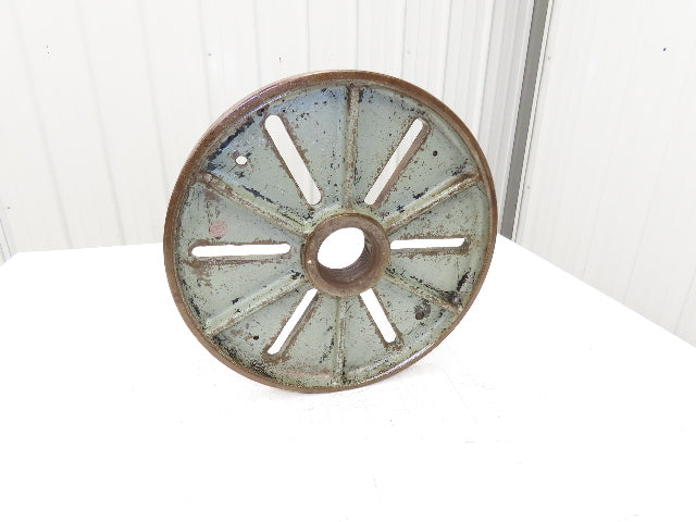 Slotted Lathe Drive Face Plate Cast Iron 2-3/4-5 Direct Screw 16" OD 6 Slot