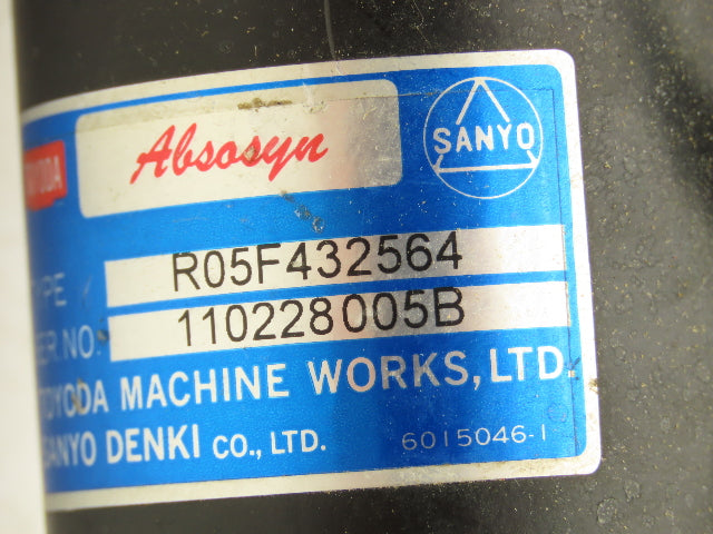 Sanyo Denki Toyoda MC256-M030BC AC Servo Motor with R05F432564 Absosyn Encoder