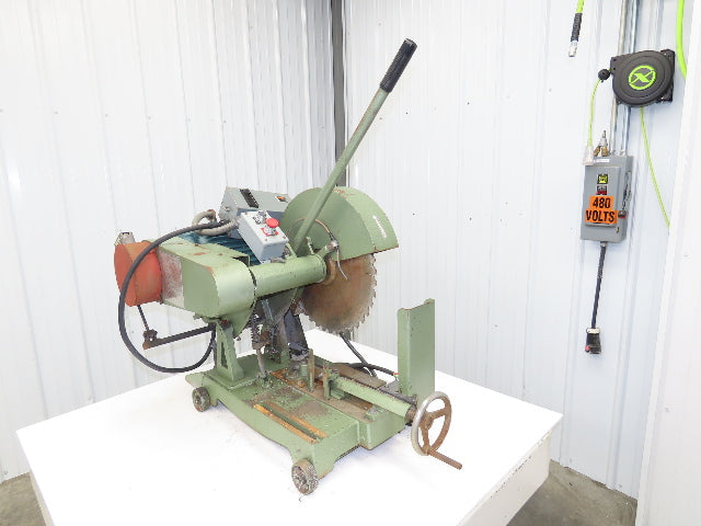 Cut Off Abrasive Metal Saw 18" Blade 2485RPM Cast Iron Base 7.5Hp 230/480V Chop
