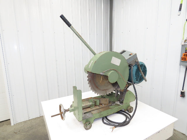 Cut Off Abrasive Metal Saw 18" Blade 2485RPM Cast Iron Base 7.5Hp 230/480V Chop