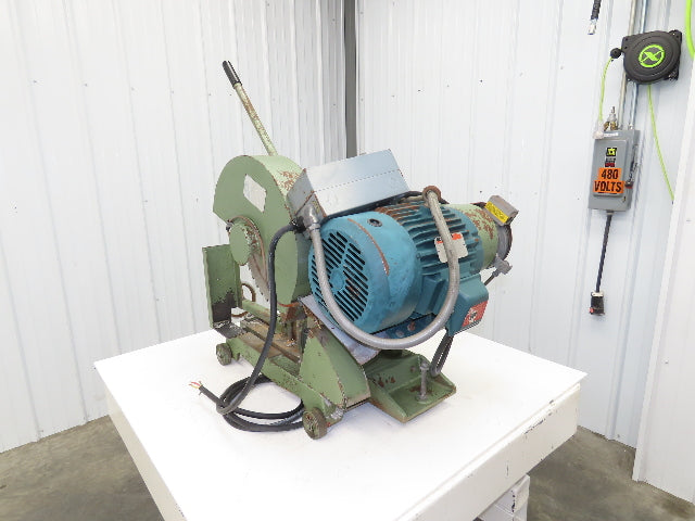 Cut Off Abrasive Metal Saw 18" Blade 2485RPM Cast Iron Base 7.5Hp 230/480V Chop