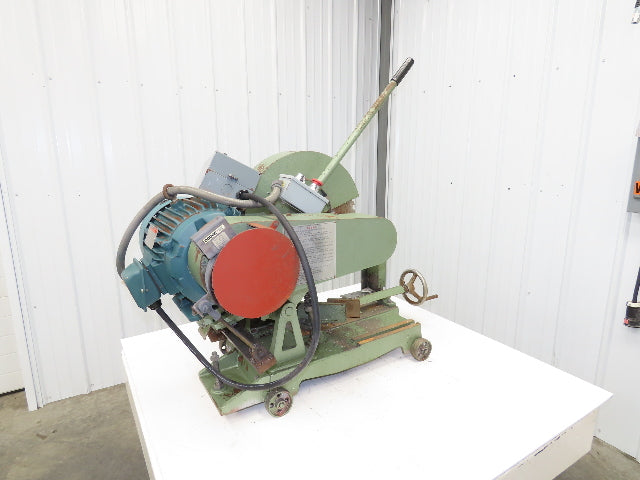 Cut Off Abrasive Metal Saw 18" Blade 2485RPM Cast Iron Base 7.5Hp 230/480V Chop
