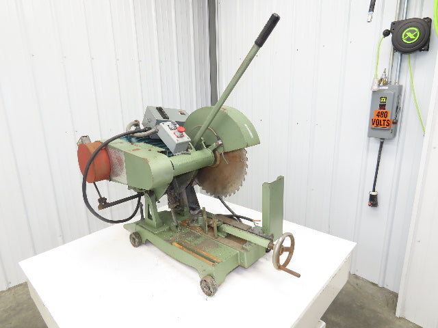 Cut Off Abrasive Metal Saw 18" Blade 2485RPM Cast Iron Base 7.5Hp 230/480V Chop