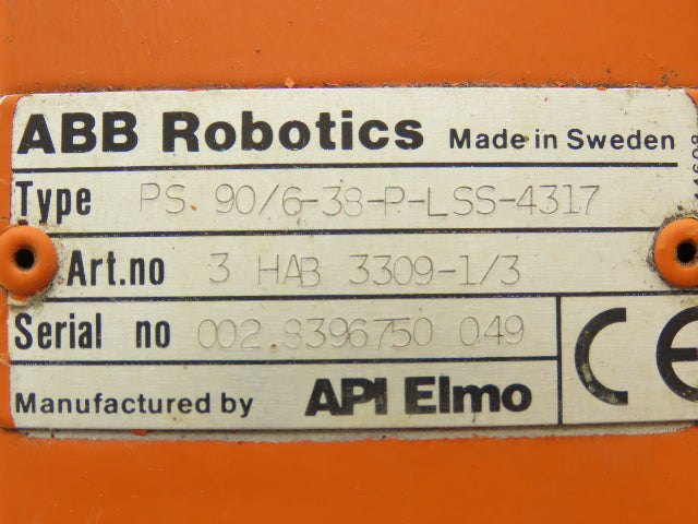 ABB Robotics PS.90/6-38-P-LSS-4317 AC Servo Motor API Elmo
