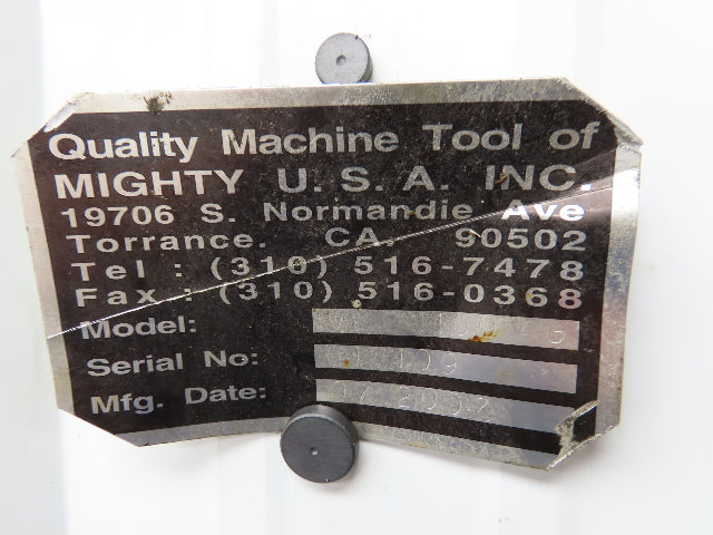 Mighty USA VMC1100 AG Viper 4th Axis Drive Chuck Vertical Milling Machining
