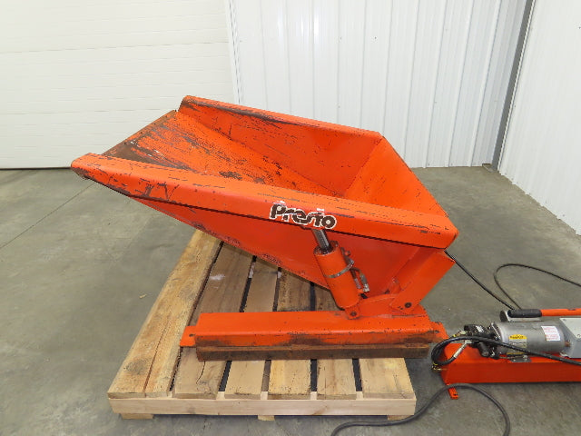 Presto TZ44-20 Container Tilter Tipper 45° 2000lbs 120V 44x48" Top Tote Drive On