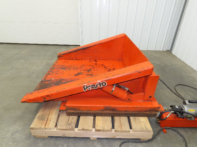 Presto TZ44-20 Container Tilter Tipper 45° 2000lbs 120V 44x48" Top Tote Drive On