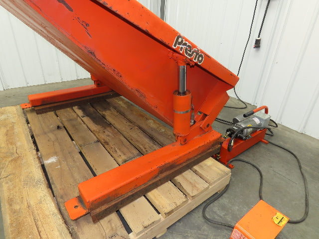 Presto TZ44-20 Container Tilter Tipper 45° 2000lbs 120V 44x48" Top Tote Drive On
