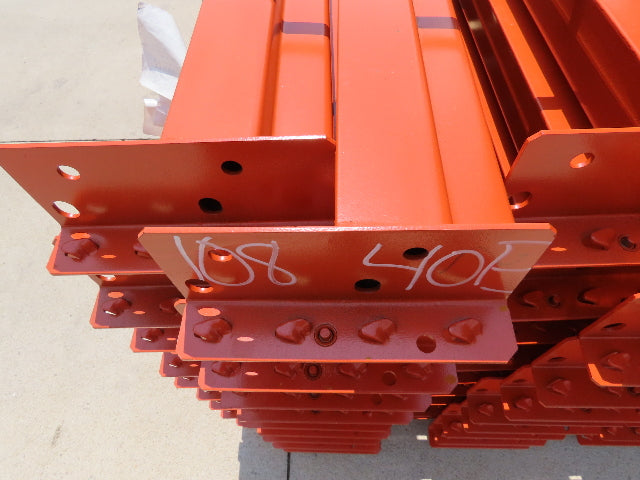 Interlake 108"x 4" Teardrop Pallet Racking Rack Step Beam Crossmember 4390Lb 40E