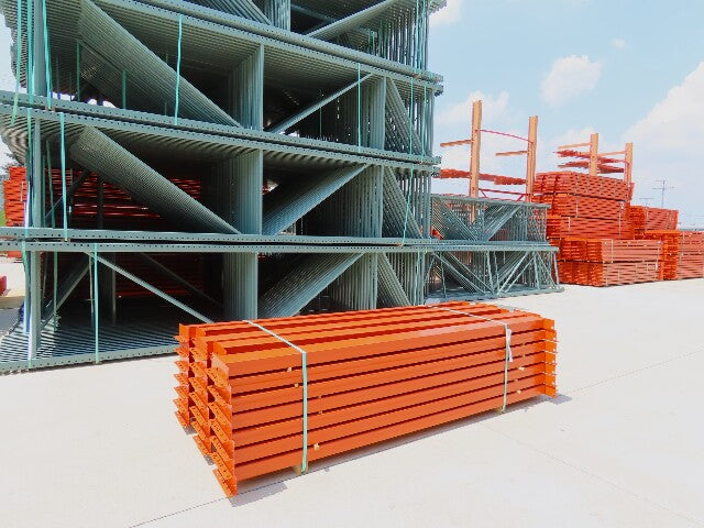 Interlake 96"x 6-1/2" Teardrop Pallet Racking Step Beam Crossmember 10240Lb 65E