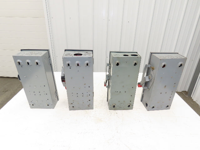 Square D H361 Safety Disconnect Switch Fusible 30A 600VAC 3P Lot Of 4