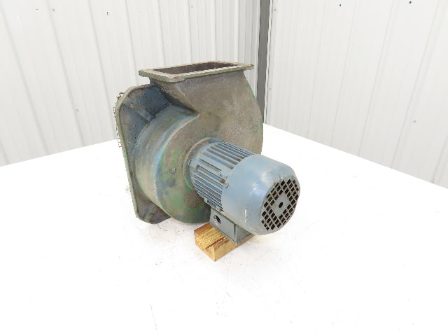 Centrifugal Blower Fan Forward-Curved 230/460V 3PH Siemens Motor 5"x7.5" Flange