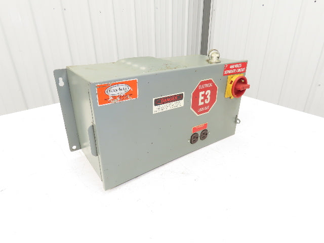 Daykin DTFP-0507 WR Stepdown Transformer Disconnect 1.5kVA 1Ph HV 460V LV 115V