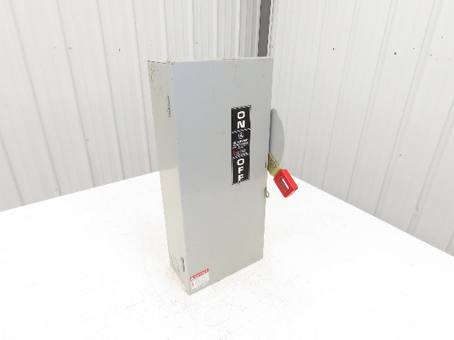 General Electric TH3362 Safety Disconnect Switch Fused 60A 600VAC Model 10
