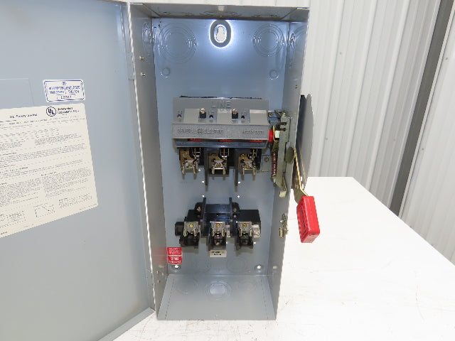 General Electric TH3362 Safety Disconnect Switch Fused 60A 600VAC Model 10